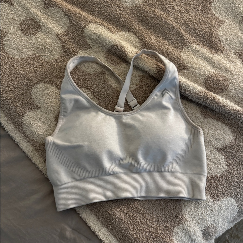 Women's white Sports Bra oner